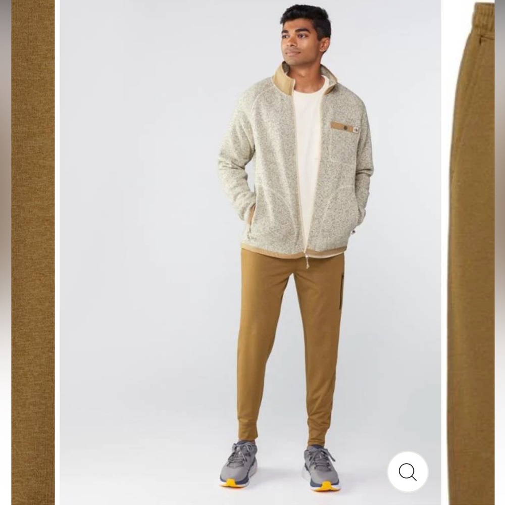 Vuori Sunday Performance Jogger in Tobacco Heather, Size M